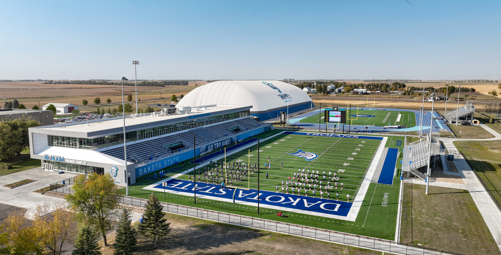 artist rendering of updated indoor practice facilities